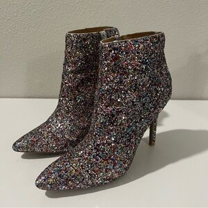 Kelsea Ballerini Multicolor Glitter Ankle Boots 8